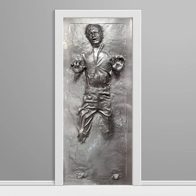 Han Solo in Carbonite Door Wrap